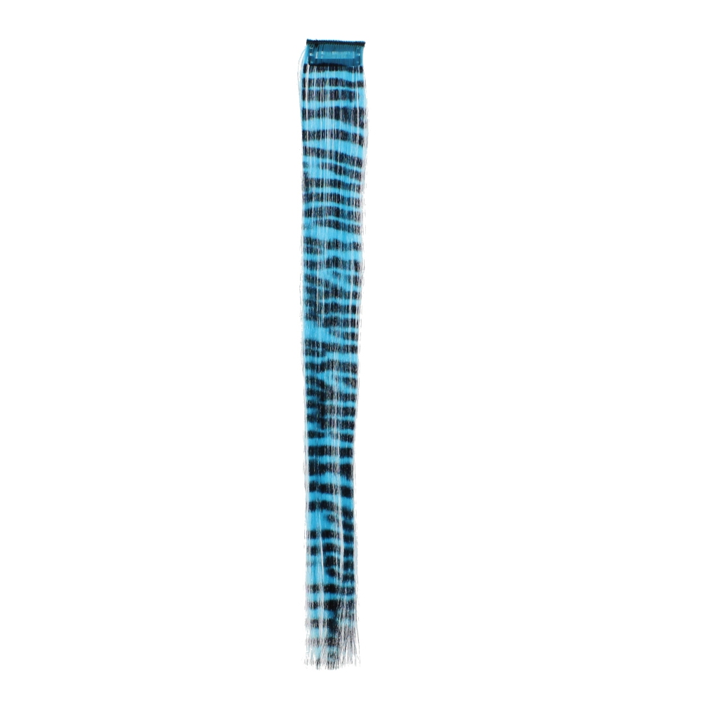 Zac's Alter Ego - Zebra print Haarextensie - Turquoise